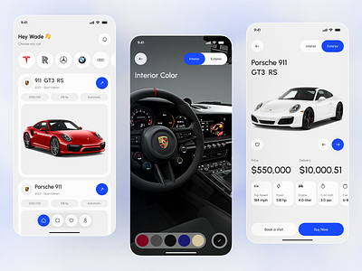 Luxury Car Buy App app app design automotiveapp buyapp carbuyapp carshopping carshoppingui ios luxuryapp luxurycarapp mobile mobile app mobile ui premium ui ui design uiux