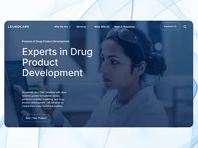 Leukocare Website Redesign - Built with Framer biotech blue branding case study design development figma framer framerdev graphic design leukocare sience tech ui ui design uiux ux web web design website