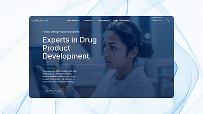 Leukocare Website Redesign - Built with Framer biotech blue branding case study design development figma framer framerdev graphic design leukocare sience tech ui ui design uiux ux web web design website