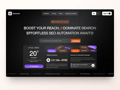 Web, UIUX Design for SEO Automation, Digital Marketing crypto dashboard design finance interface platform product product design saas service startup ui ui design uiux ux web web app design web design web platform website