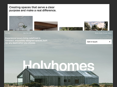 Architectural Website Exploration agency architect architectural architecture building construction homepage house landing page real estate resident residental space ui uiux web design website