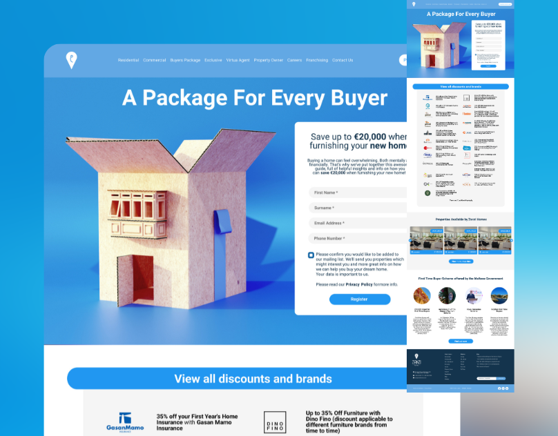 First Time Home Buyers Campaign 3d illustration graphic design social media campaign social media design ui design web design