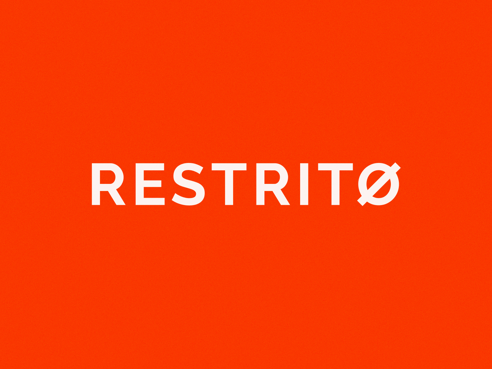 Restrito bold branding forbidden imperative logo logotype modern not allowed powerful prohibited red restrict restricted simple text textual unallowed vibrant