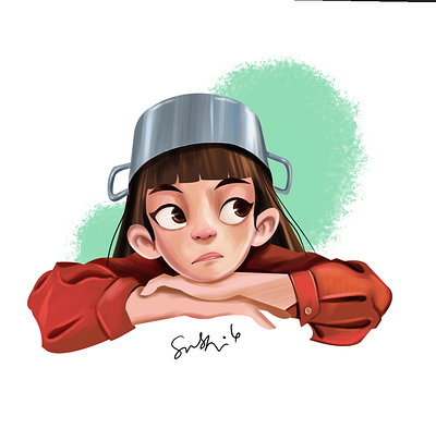 Girl sad art art expololarion branding creative design graphic design ill illustration minimal photoshop ui web