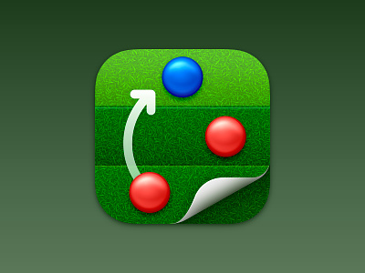 Tactic App Icon app app icon coach grass icon icons madewithsketch skeuomorphism soccer sports