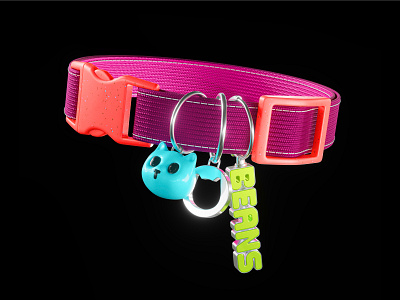 Beans 3D Collar beans branding cat collar community crypto cute design identity illustration logo web3