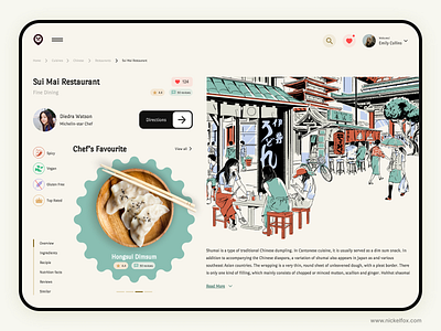 Restaurant App - Landing Page web concept android animation app design color dashboard design food illustration interface ios landing page menu motion pastel product design rating restaurant ui ux website