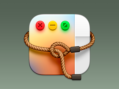 Lasso App Icon app app icon big sur big sur icon icon icons lasso macos macos icon madewithsketch rope skeuomorphism vibrant