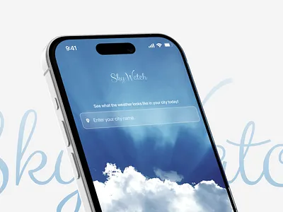 SkyWatch: Weather App branding design product design ui uiux user interface weather