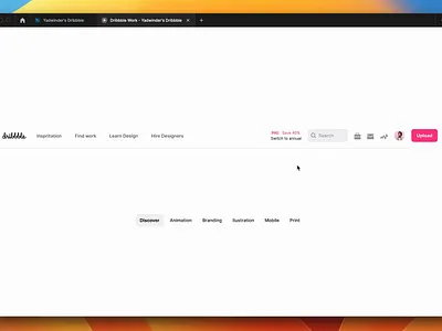 Dribbble search bar || Filter chips animation design dribbble prototype searchbar uxdesign ui ux ux design uxdesign web design
