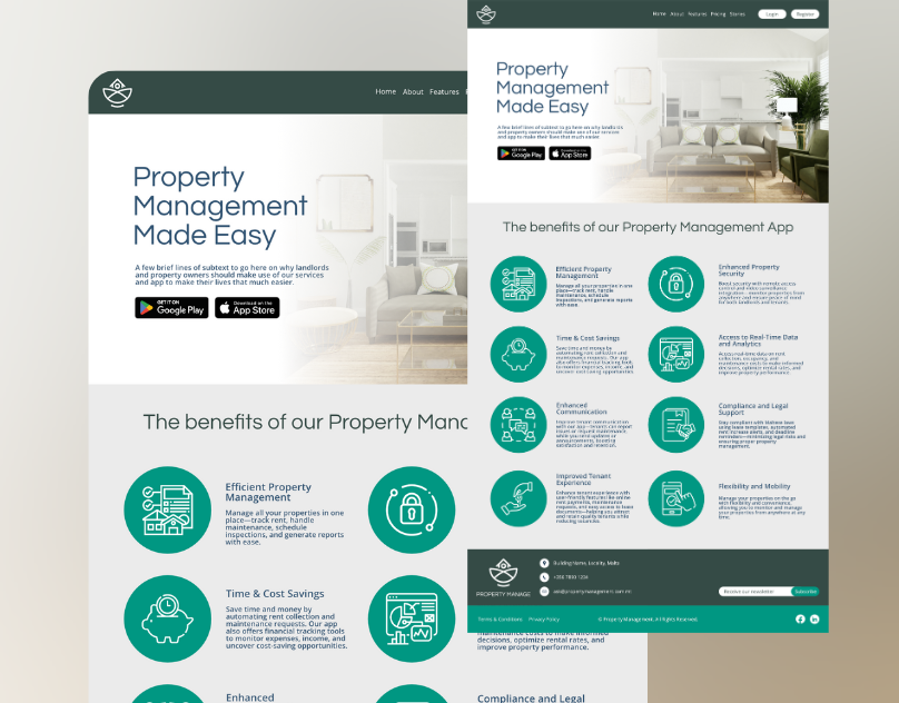 Property Management Branding Concept branding design graphic design logo design ui design