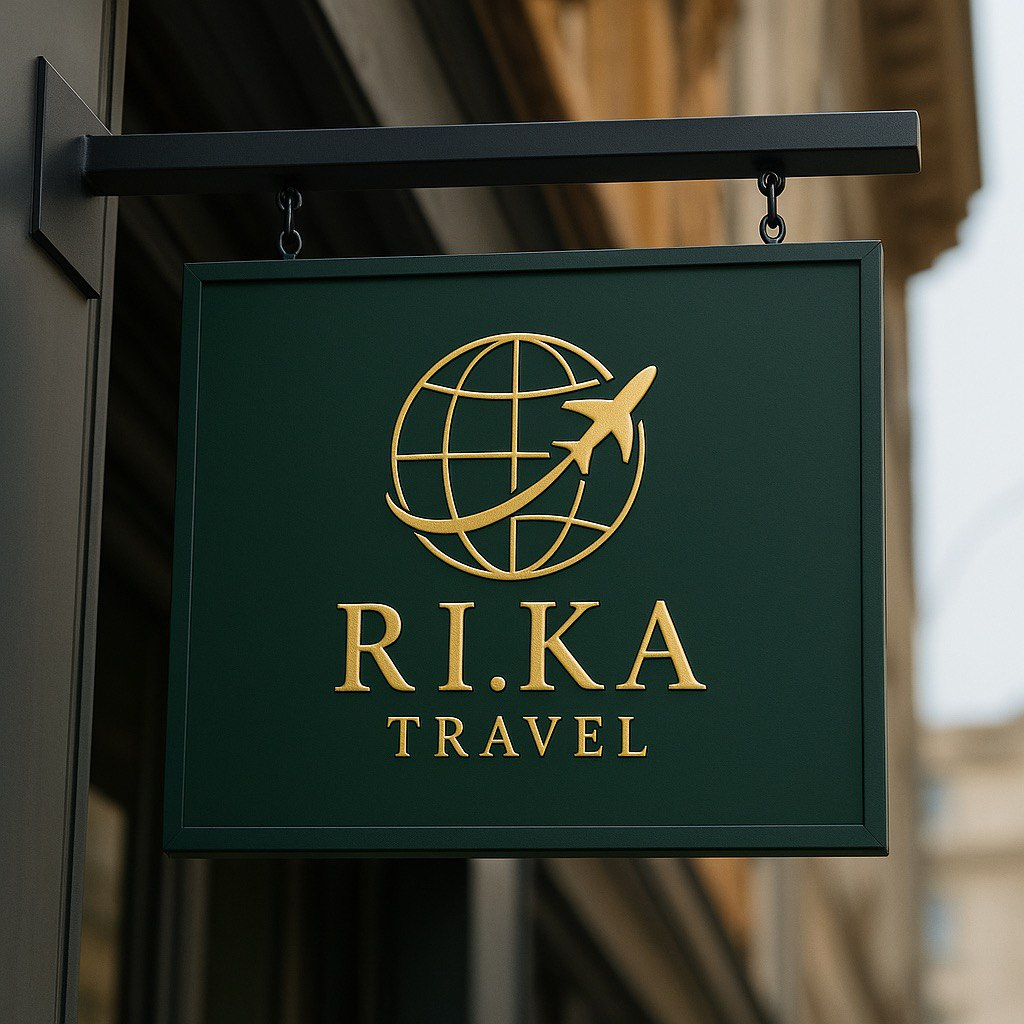 RI.KA Travel – Logo Design for a Boutique Travel Agency boutique agency branding graphic design identity logo luxury minimalism travel typography visual branding