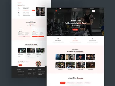 Online GYM Landing Page UI dribbble figmadesign fitnesslandingpge grmwebsite landingpage landingpagedesing online gym onlinefitness saasdesing ui desing uxuidesing webdesign workputtapp