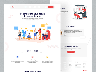 Creative Design Agency Landing Page Website agency agency website branding clean color company creative creative agency design digital agency illustration interface landing page logo portfolio studio ui web design website website design