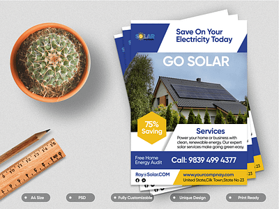 Creative Go Solar Flyer Design creative solar flyer solar solar banner solar branding solar brouchre solar business solar creative design solar design solar design template solar flyer solar marketing solar standee unique solar flyer