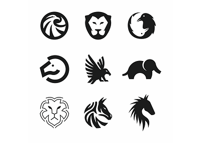 Animal logos collection animal animal logos animal logos collection animals black white logo logo design logofolio logos logos collection minimal minimalist portfolio