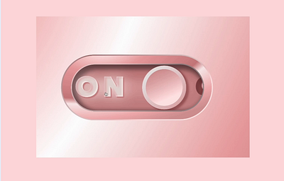 Screw-metric ON-OFF Switch dailyui figma luxe luxury rose gold screwmetric switch switch switch ui ui