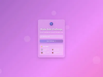 Gradient Quiz Dashboard | React & Node.js userexperience