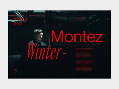 TypoMonday Week N° 3 - 001 artdirection design editorial interaction interface learn magazine typo typography webdesign