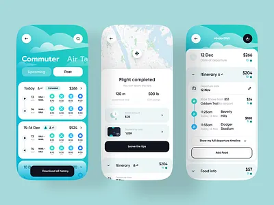 Air Taxi - Mobile app air taxi airplane app app design b2b business design ios mobile mobile design product design smart app taxi ui ux