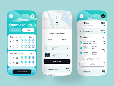 Air Taxi - Mobile app air taxi airplane app app design b2b business design ios mobile mobile design product design smart app taxi ui ux