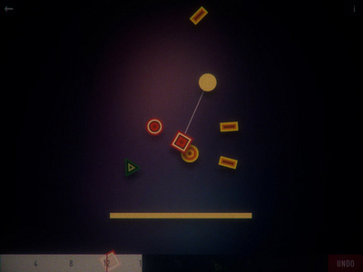 Musyc design futuristic game ipad iphone mobile music play synth ui