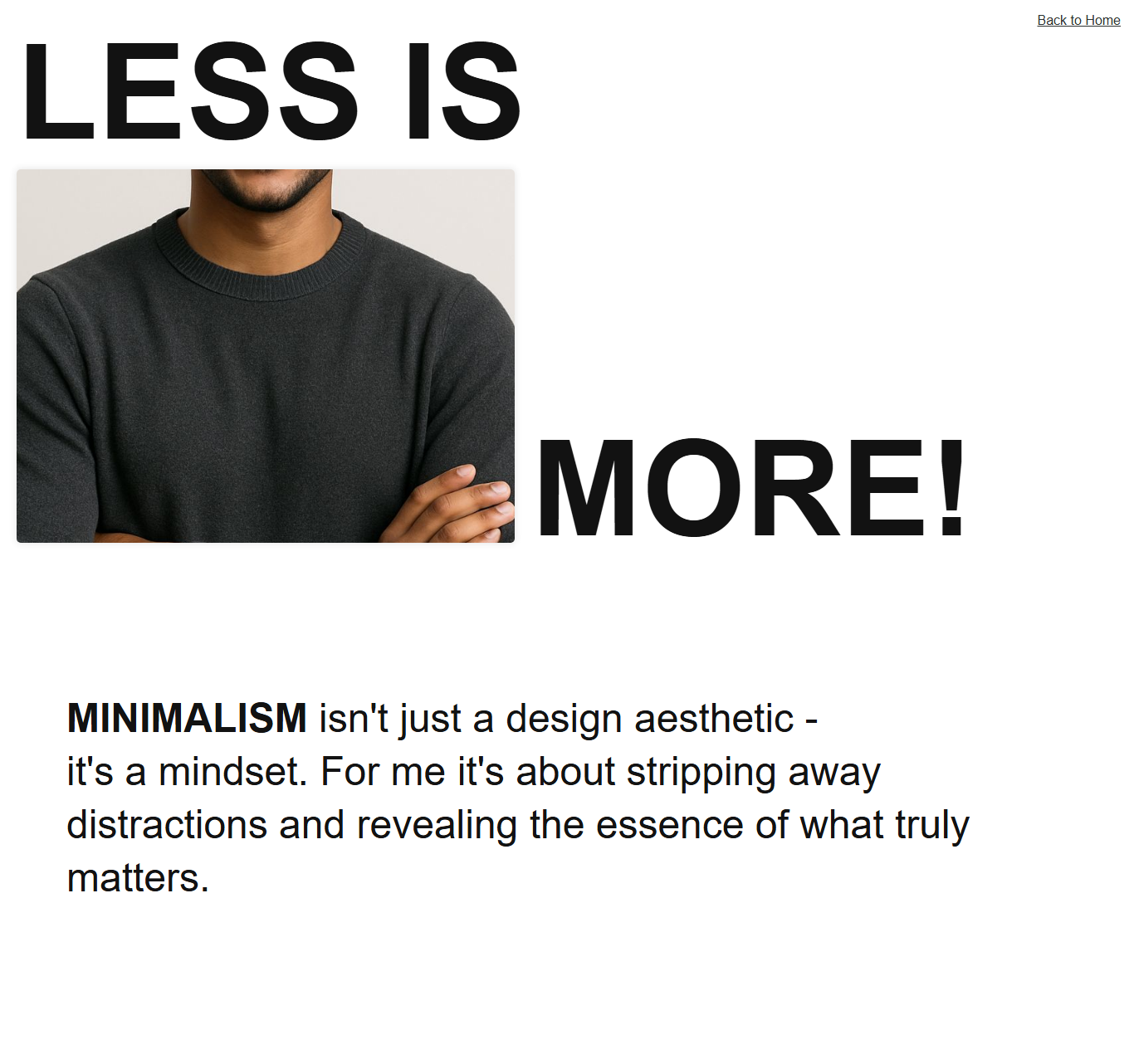 Minimalist Design ui