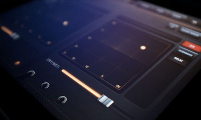 DM1 audio drums futuristic ipad iphone mobile music synth ui
