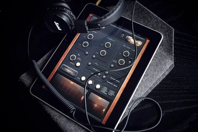 76 Synthesizer audio headphones ipad knob mobile music synth ui