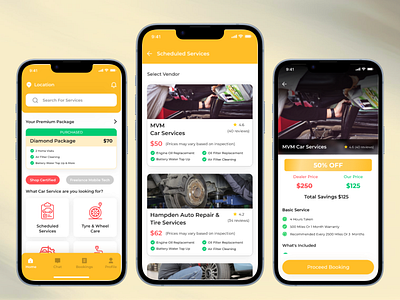 On-Demand Car Services appdesign autocareapp autorepairapp autotechdesign carmaintenanceapp carserviceapp dribbbledesign dribbbleshots garagebookingapp m2mgoapp minimalui on demand app ondemandapp uiux userexperience uxdesign vehicleserviceux