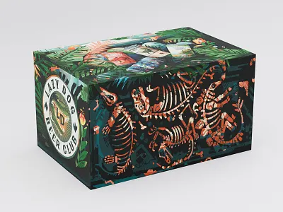 The Age of Dinosaurs 3d 3drender adobe beer blenderrender brush brushtexture digitalillustration dinosaurs forrest illustrations mockup muti packaging packagingillustration photoshop