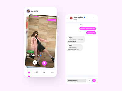 Dating App application dating application mobile branding dating app dating application design illustration logo minimal mobile app mobile design mobile ui online dating softwaredeveloper ui uiux user interface design