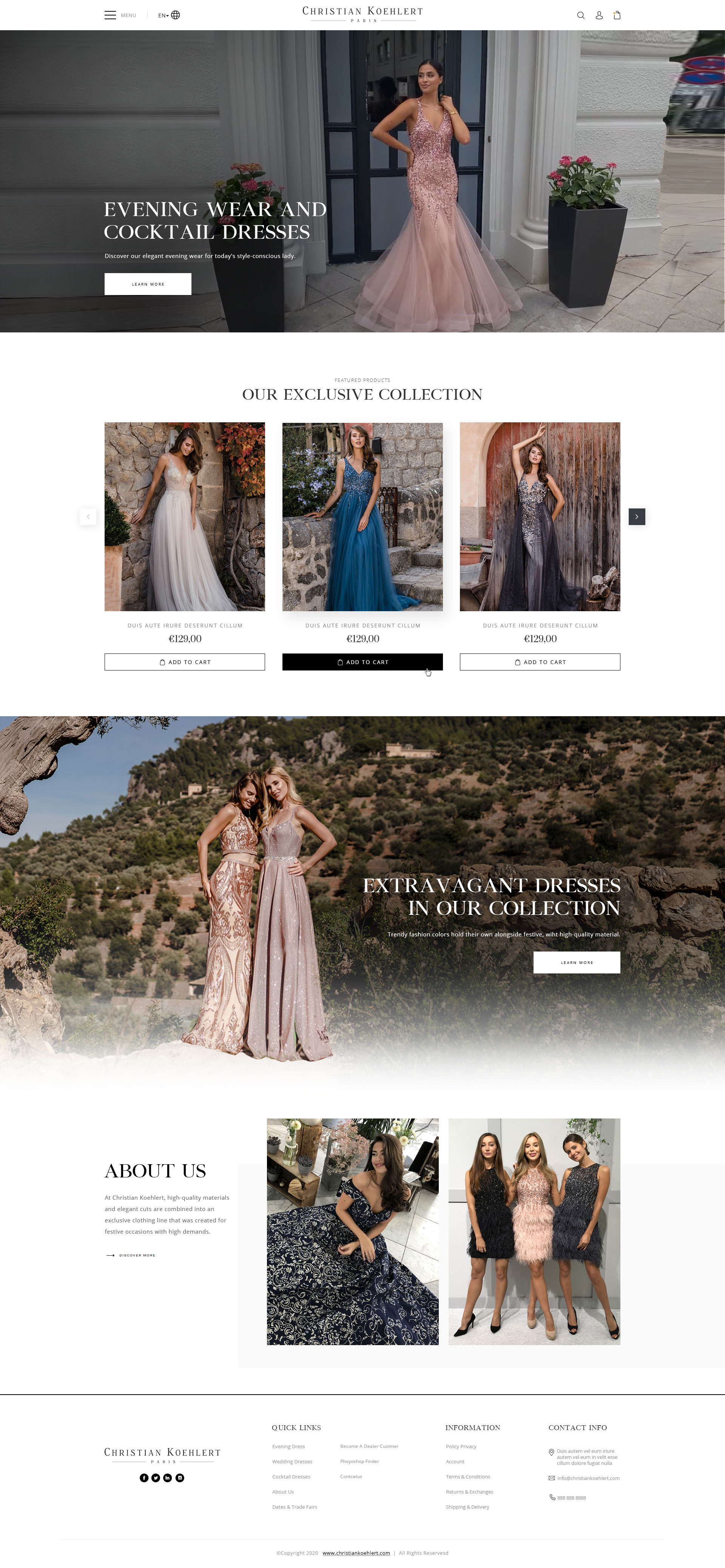 Luxury Fashion Website 3d animation app branding design flat graphic design icon illustration illustrator logo minimal motion graphics typography ui ux vector web web design website