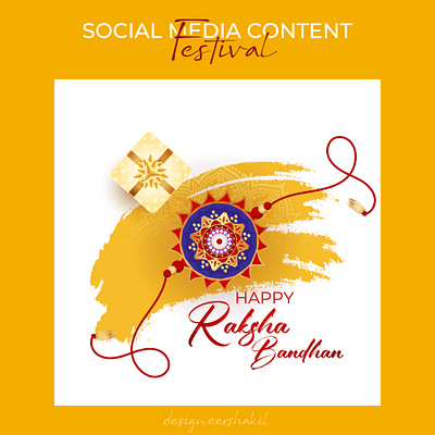 Happy Raksha Bandhan – Social Media Content Design mockup