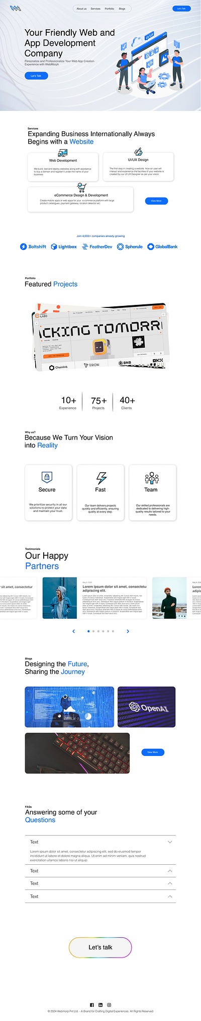 A landing page a Web development - Simple and Minimalistic branding dailyui design graphic design illustration research ui ux