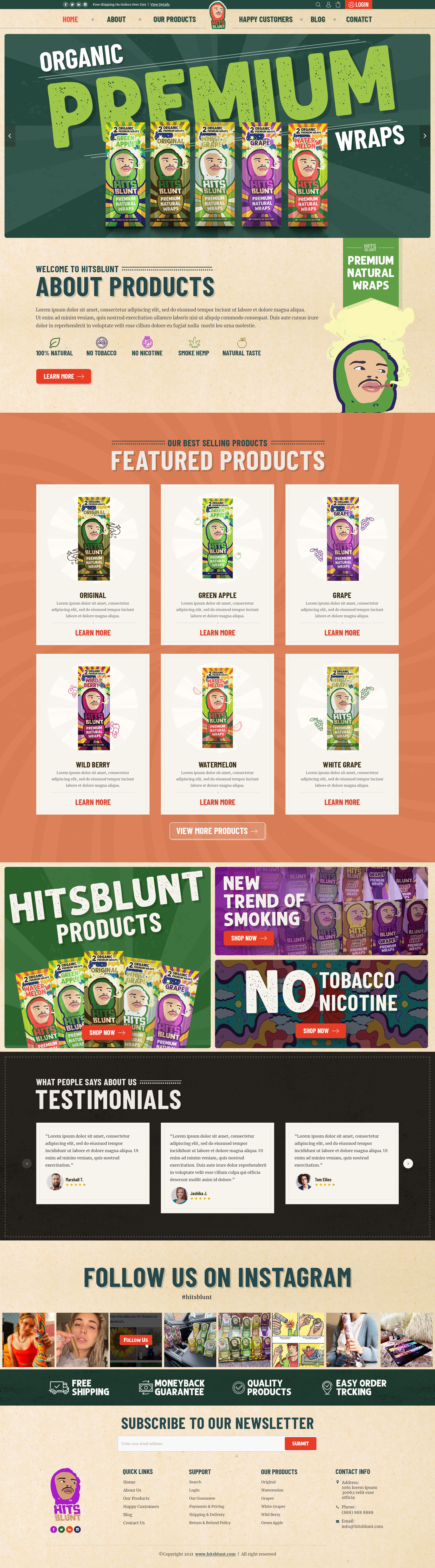 Organic Premium Wraps 3d animation app branding design flat graphic design icon illustration illustrator logo minimal motion graphics typography ui ux vector web web design website