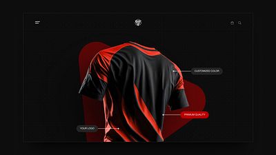 Apparel Customization Website branding clean design graphic design logo mobile ui modern ui ux webdesign website design