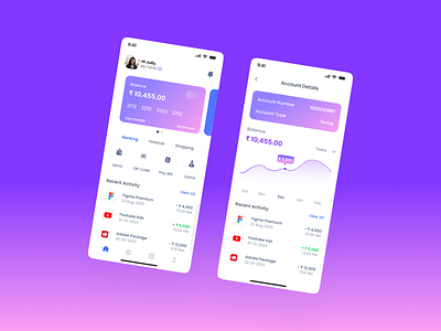 Bank App Design app branding design mobile