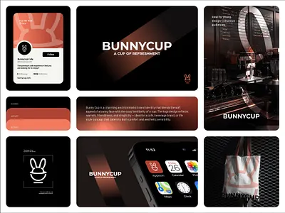 Bunnycup Cafe - Minimal logo With Meaningful Identity brand brand identity branding business logo cafe branding cafe logo coffee logo creative logo design flat logo freelancer graphic design logo logo design mascot logo minimal logo modern logo premium logo timeless logo visual identity