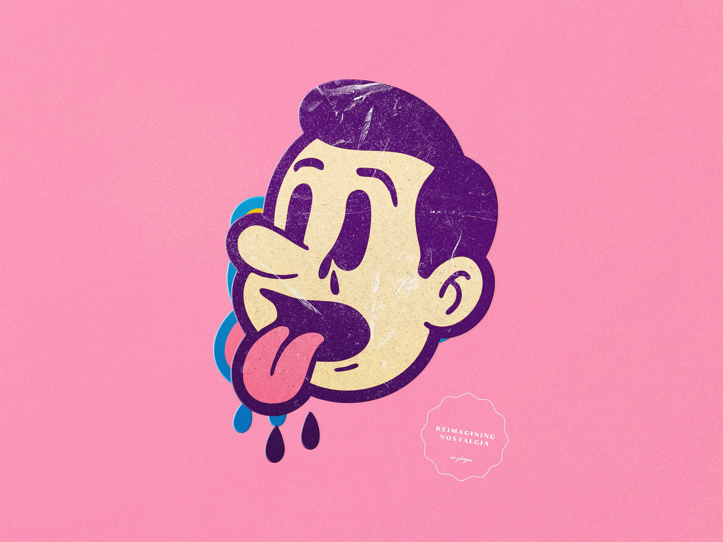 Hot Sauce Mascot 1940s 2d artist branding character design graphic design happy hot sauce illustration illustrator logo mascot nostalgia procreate retro rubber hose rubberhose texture vintage