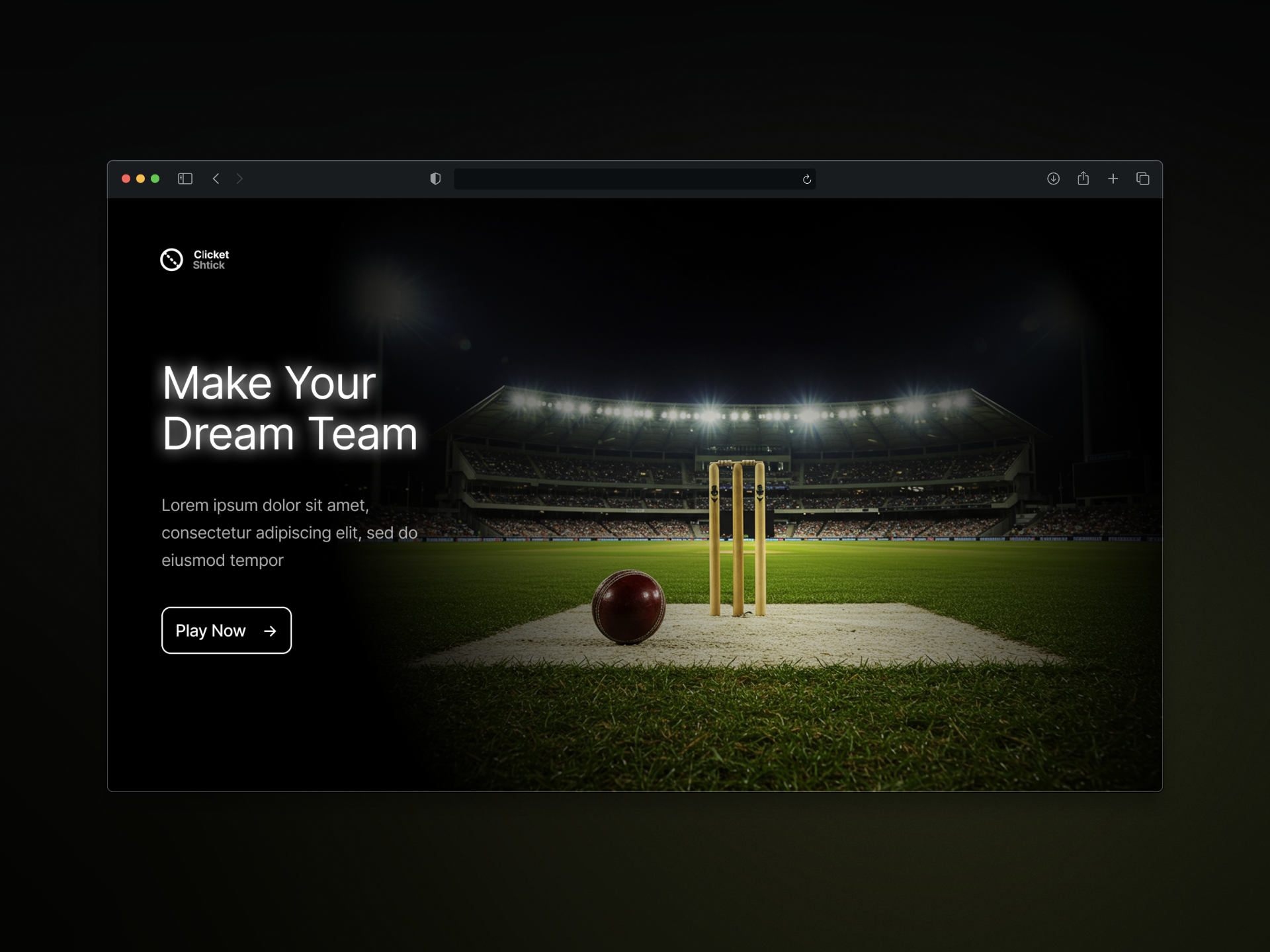 Sports Manager Game Dashboard cricket dashboard design game manager sports ui uiux
