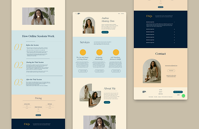 Website Design & Visual Brand Identity - Psychoanalyst brand identity branding color palette custom photography figma graphic design logo psychoanalyst squarespace style guide therapy typography ui design ux design visual branding webdesign website design