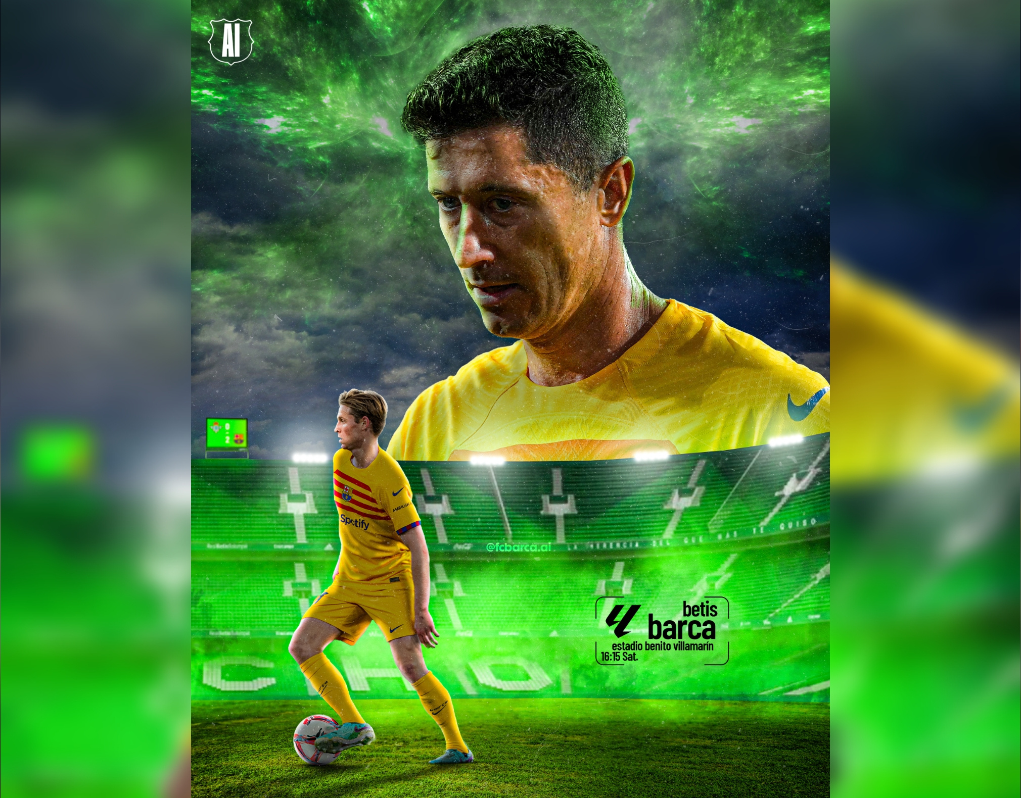 Barca Betis Matchday Design barcelona design football graphic design ideas matchday matchday poster matchday poster design soccer sport design sports