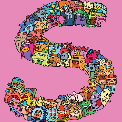S doodles branding design graphic design illustration typography vector
