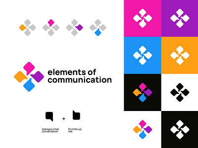 Elements brand branding chat communication cross design dialogue elegant graphic design illustration like logo logotype mark minimalism mnimalistic modern sign talk
