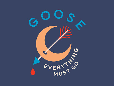 blood moon arrow band blood drop goose jam love merch merchandise moon music pain pierce print rock sing song summer swag tour