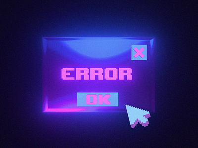 Error❗ 3d 3d motion aftereffects animate animation click computer design error graphic design illustration motion design motion graphics windows