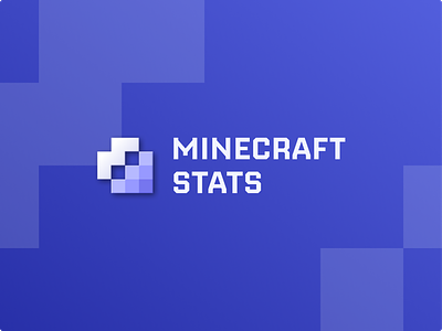 MINECRAFT STATS | Logo Design by Logolivery.com branding craft design graphic design logo logolivery logolviery mine minecraft pixel space statistic stats vector