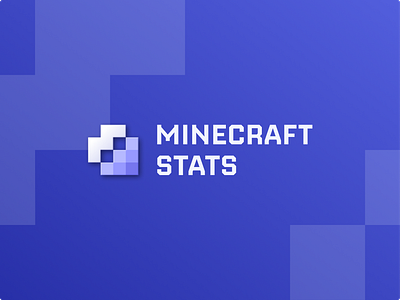 MINECRAFT STATS | Logo Design by Logolivery.com branding craft design graphic design logo logolivery logolviery mine minecraft pixel space statistic stats vector