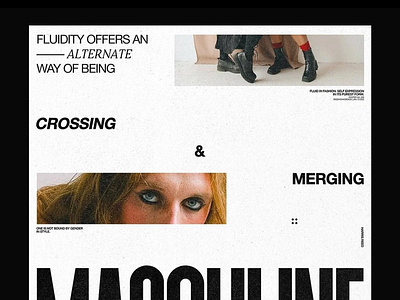 Fluidity in Fashion & Identity Web Design design fashion fashion website fluidity home page landing page ui ui design user experience user interface uxui web web design web landing page website landing page